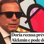 Doria mostra as presas e dá ultimato a Alckmin