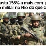 Militares no Rio: propaganda custou mais que uma e meia vez a tropa