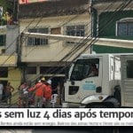 A "eficiência" privada: 130 mil cariocas sem luz, 4 dias após a chuva