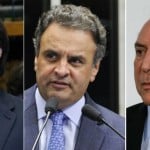 Maia janta com Temer e Aécio no escurinho de Brasília