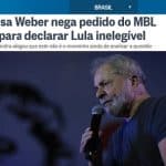 Se não estuprarem a lei, Lula estará na propaganda eleitoral na TV