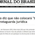 Bolsonaro defende 'excludente de ilicitude'. Moro cederá...