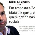 Maia reage e briga com Bolsonaro vira comédia pastelão
