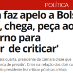Virou melodrama: Maia pede "chega, peça para o entorno parar de criticar"