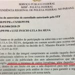 Lewandowski acaba com maracutaia da PF em entrevista a Lula