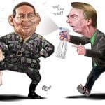Bolsonaro não freia Olavo e ainda alfineta Santos Cruz