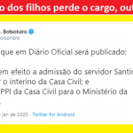 Bolsonaro, o último a saber, reexonera o exonerado "voador"