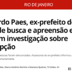 Paes vira réu e coloca o Rio perto das mãos de Bolsonaro