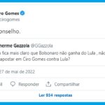 Ciro pede votos de bolsonaristas para enfrentar Lula