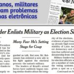 Urnas só preocupam militares por derrota de Bolsonaro